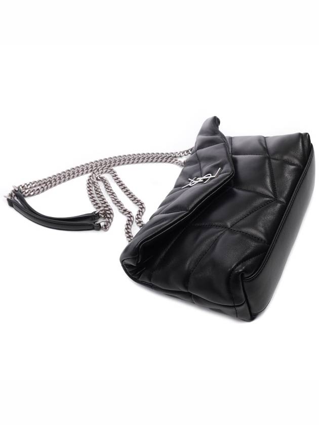 Toy Puffer Leather Shoulder Bag Black - SAINT LAURENT - BALAAN 6