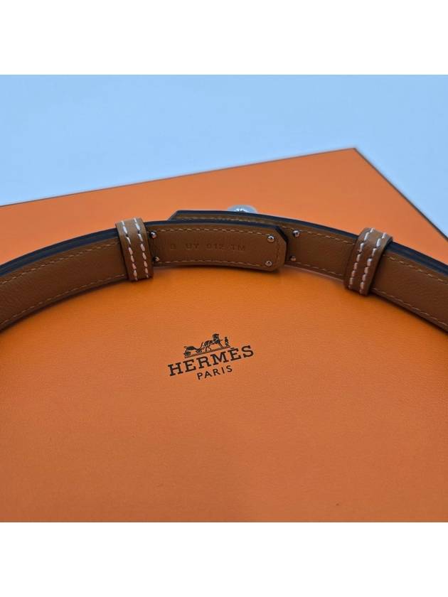 Women's Kelly 18 Silver Belt Gold - HERMES - BALAAN 8