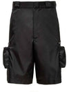 Re-Nylon Bermudas Shorts Black - PRADA - BALAAN 2