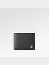 Multiple Taiga Leather Half Wallet Black - LOUIS VUITTON - BALAAN 2