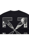 Caravaggio Arrow Print Long Sleeve T-Shirt Black - OFF WHITE - BALAAN 9