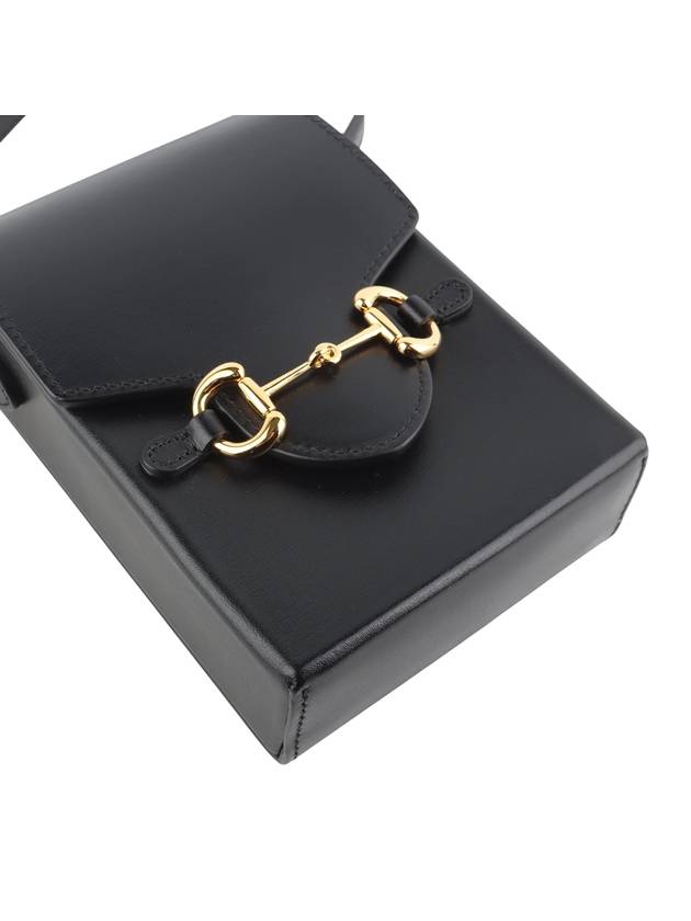 625615 Black Calfskin Horsebit 1955 Mini Cross Bag 34301 3 - GUCCI - BALAAN 5