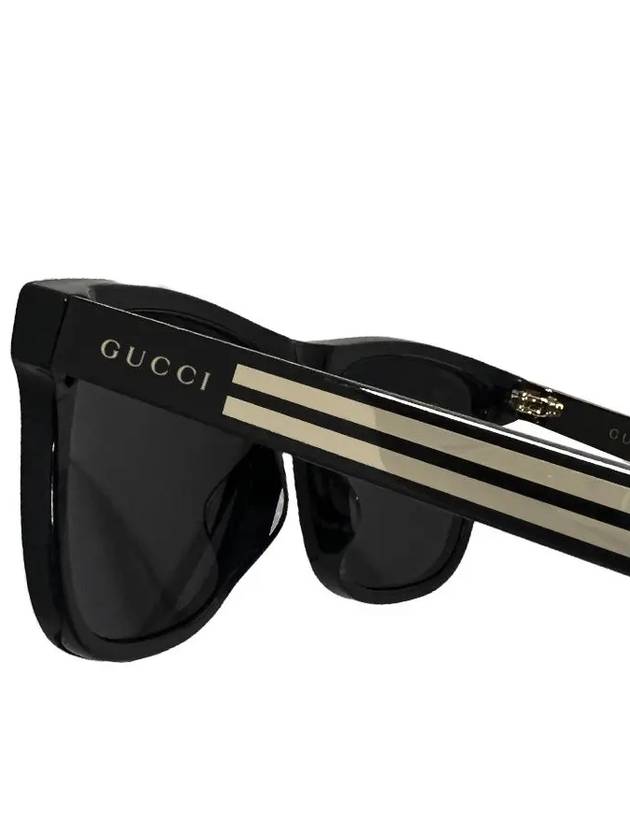 Rectangle Acetate Sunglasses Black - GUCCI - BALAAN 10