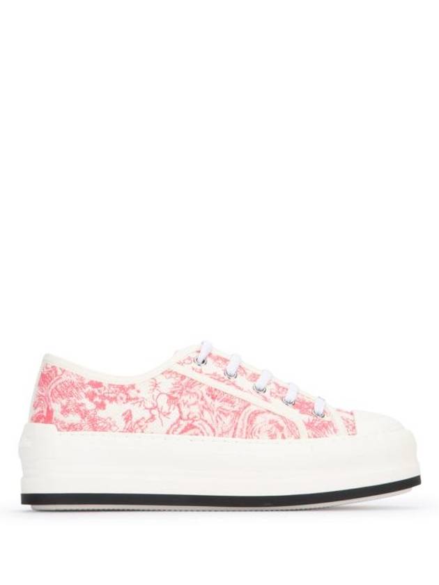 Walk NDior Toile De Jouy Sauvage Motif Platform Low Top Sneakers Candy Pink - DIOR - BALAAN 1