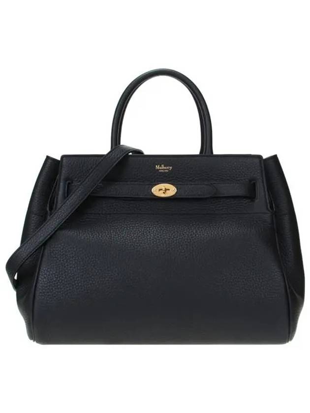 Belted Bayswater Leather Tote Bag Black - MULBERRY - BALAAN 2