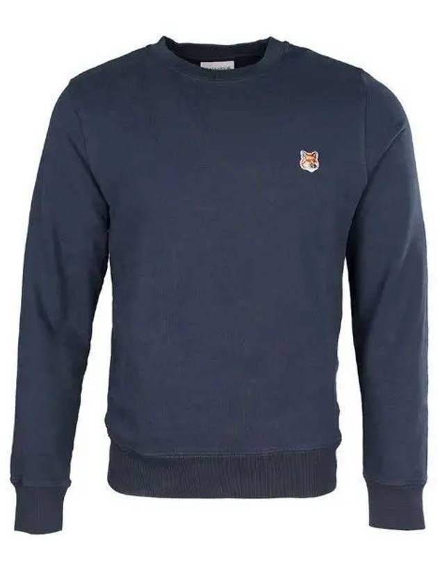 Fox Head Patch Regular Sweatshirt Midnight Blue - MAISON KITSUNE - BALAAN 2