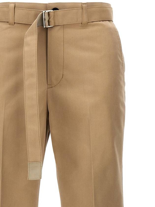 Straight Pants 2407242651 Beige - SACAI - BALAAN 4