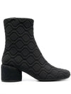 Niki Quilting 60mm Middle Boots Black - CAMPER - BALAAN 1