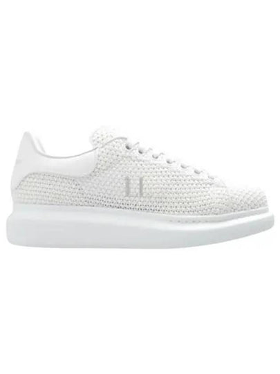 Round Toe Knitted Low Top Sneakers White - ALEXANDER MCQUEEN - BALAAN 2