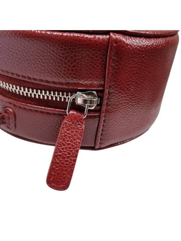 AP0245 Classic Burgundy Caviar Skin Tambourine WOC Cross Bag - CHANEL - BALAAN 7