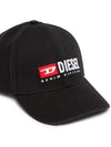 Corry Div Wash Logo Embroidery Base Ball Cap Black - DIESEL - BALAAN 4