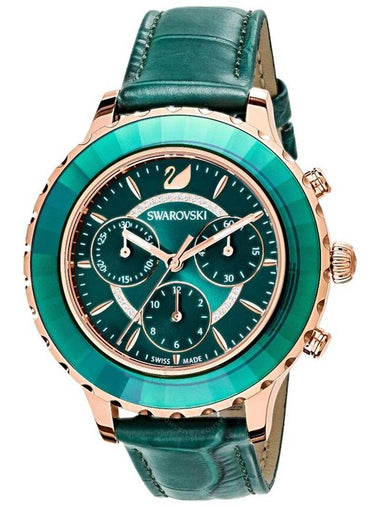 Swarovski Octea Lux Chrono Chronograph Quartz Green Dial Ladies Watch 5452498 - SWAROVSKI - BALAAN 1