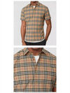 Small Scale Check Stretch Short Sleeve Shirt Archive Beige - BURBERRY - BALAAN 5