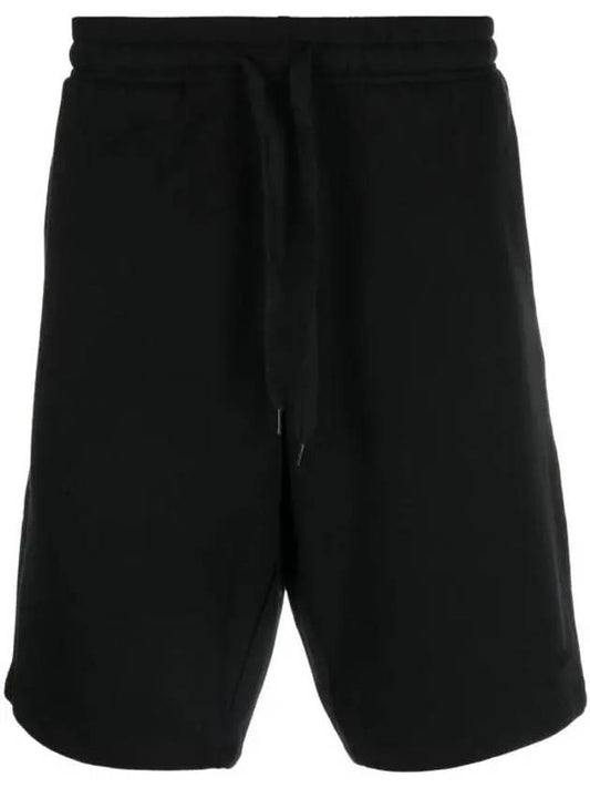 Men's Logo Drawstring Waist Track Shorts Black - A.P.C. - BALAAN.