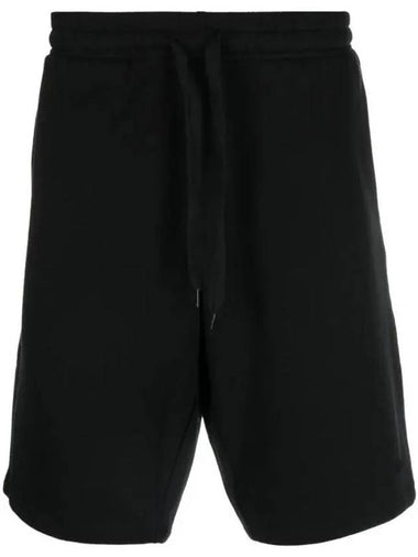 Men's Logo Drawstring Waist Track Shorts Black - A.P.C. - BALAAN 1