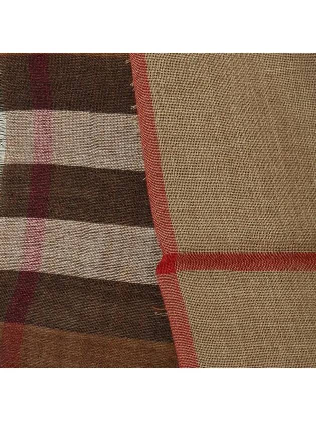 Silk Check Muffler Brown - BURBERRY - BALAAN 6