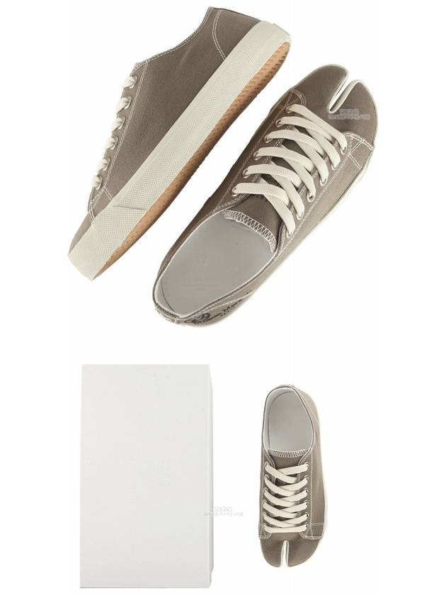 Tabi Canvas Low Top Sneakers Dust Grey - MAISON MARGIELA - BALAAN 9