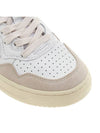 Medalist Leather Suede Low Top Sneakers White Pink - AUTRY - BALAAN 10