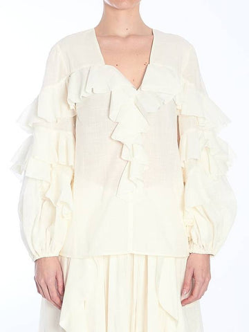 Ivory Blouse - ZIMMERMANN - BALAAN 1