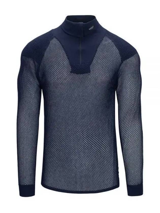 BRYNJE Zip Polo Long Sleeve WShoulder Inlay 10201205 NA Super Thermo Underlayer Shoulder Protector Unisex Top - 424 - BALAAN 1