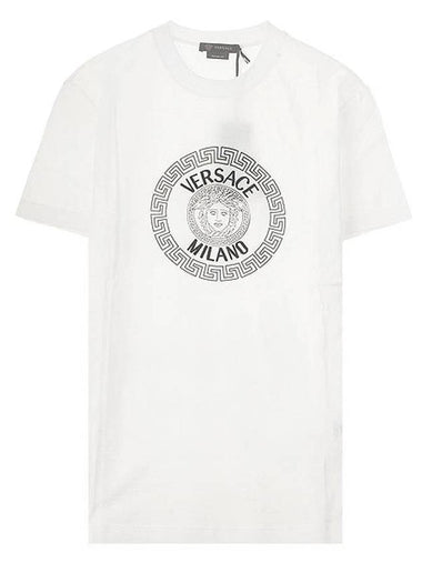 Medusa Logo Crew Neck Short Sleeve T-Shirt White - VERSACE - BALAAN 1