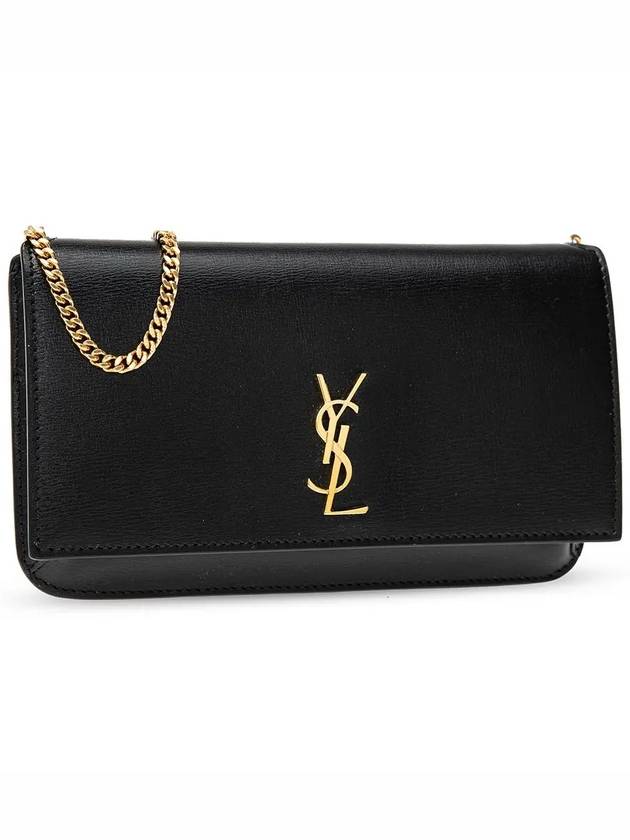 Cassandra Phone Holder Strap Cross Bag Black - SAINT LAURENT - BALAAN 5