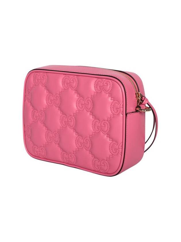 Women's GG Matelasse Leather Small Shoulder Bag Pink - GUCCI - BALAAN 3