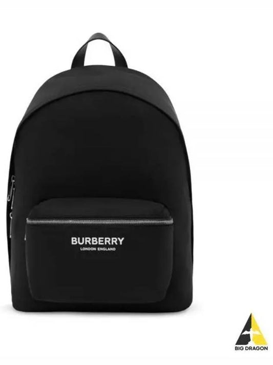 Logo Print Nylon Backpack Black - BURBERRY - BALAAN 2