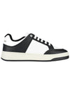 SL 61 Low Top Sneakers Black White - SAINT LAURENT - BALAAN 5