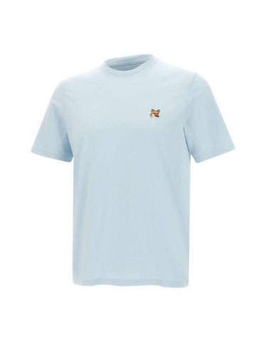 Fox Head Patch Classic Short Sleeve T-Shirt Clear Blue - MAISON KITSUNE - BALAAN 1