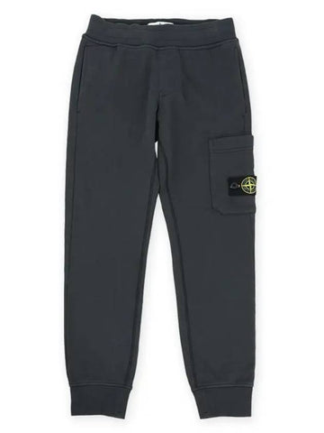 Stone Kids Waffen Patch Training Pants Dark Gray 781661540 V0065 - STONE ISLAND - BALAAN 1