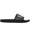 EA7 Embossed Logo Flat Slippers Black - EMPORIO ARMANI - BALAAN 4