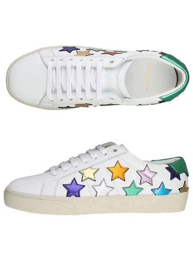 Women's California Multimetal Star Low Top Sneakers White - SAINT LAURENT - BALAAN 2