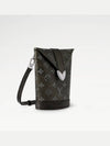 Envelope Monogram Brushed Leather Pouch Bag Black - LOUIS VUITTON - BALAAN 3