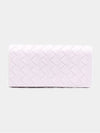 Intrecciato Large Flap Long Wallet Pink - BOTTEGA VENETA - BALAAN 2