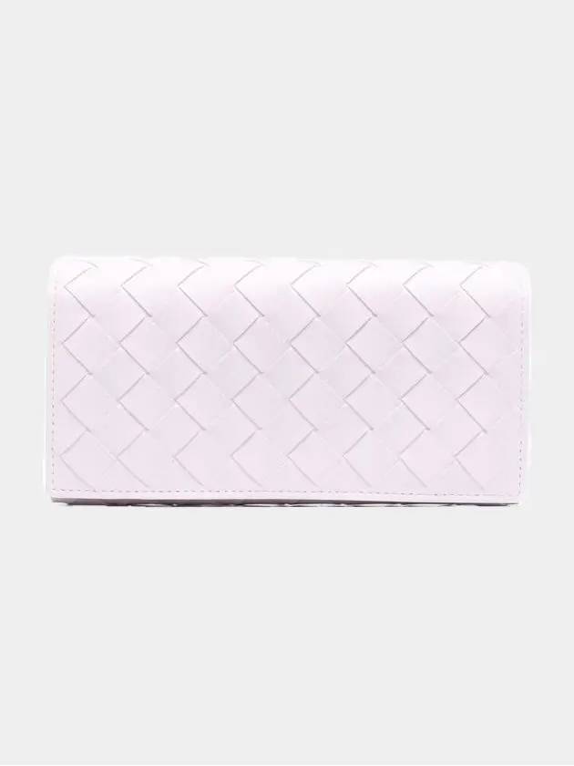 Intrecciato Large Flap Long Wallet Pink - BOTTEGA VENETA - BALAAN 2