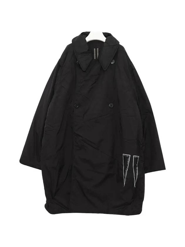 Cappotto Imbottito Double Coat Black - RICK OWENS - BALAAN 5