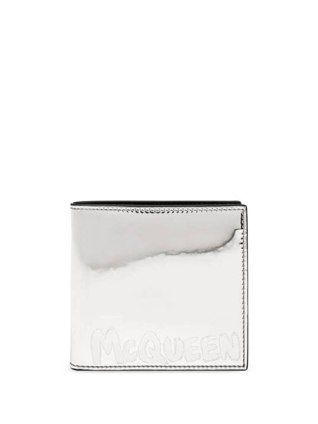 silver tone two-fold wallet 6021371AATE - ALEXANDER MCQUEEN - BALAAN 1