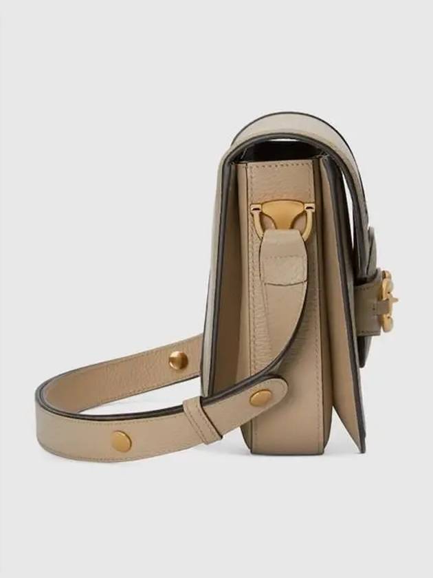 Horsebit 1955 Canvas Small Shoulder Bag White Beige - GUCCI - BALAAN 6