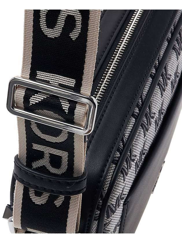 Monogram Pattern Canvas Cross Bag Black Light Cream - MICHAEL KORS - BALAAN 9