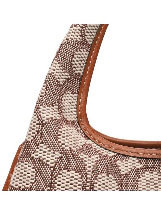 Lana 23 Signature Jacquard Shoulder Bag Brown Beige - COACH - BALAAN 4