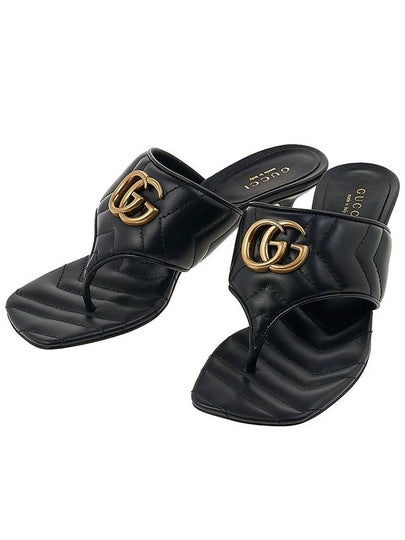 Quilted Sandal Heels Black - GUCCI - BALAAN 2