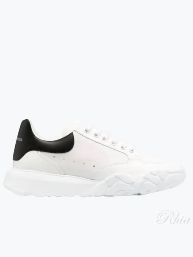 Court Trainer Low Sneakers White Black - ALEXANDER MCQUEEN - BALAAN 2