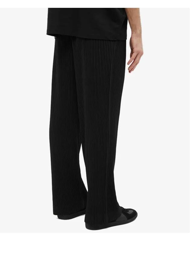 Men's Pleated Straight Pants Black - ISSEY MIYAKE - BALAAN 6