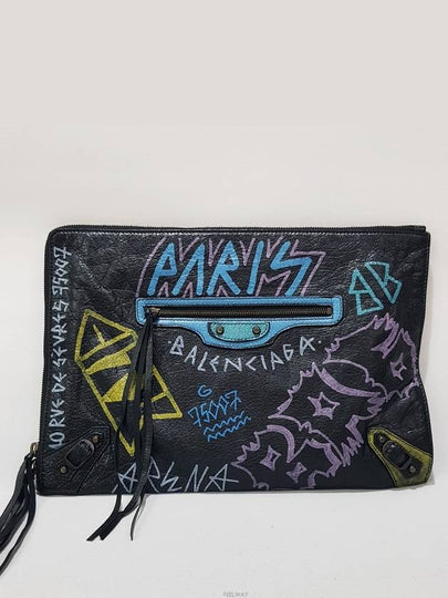 graffiti clutch - BALENCIAGA - BALAAN 2