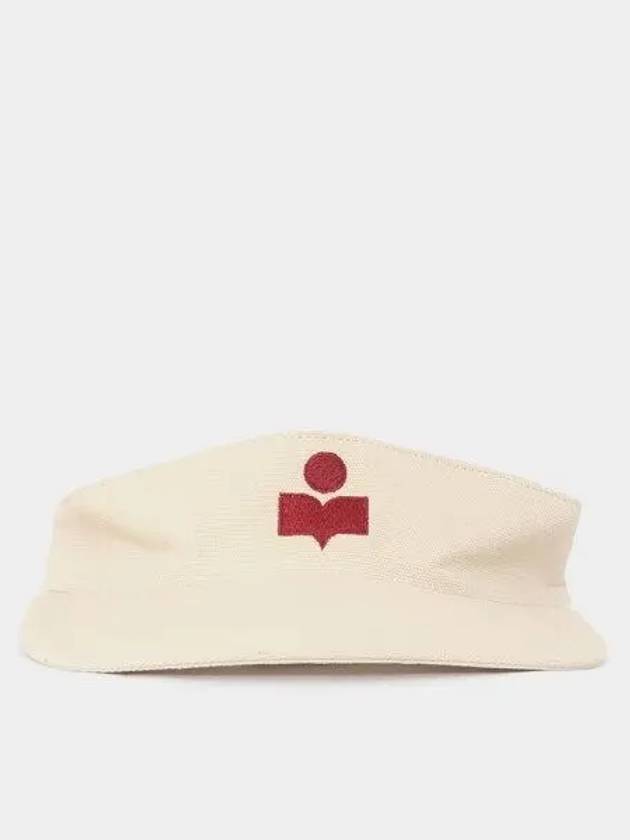 Embroidered Logo Visor Cap Ivory - ISABEL MARANT - BALAAN 2