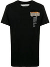 Men's Building Print Short Sleeve T-Shirt Black - OFF WHITE - BALAAN 1