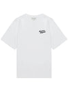 Handwriting Logo Cotton Short Sleeve T-Shirt White - MAISON KITSUNE - BALAAN 3