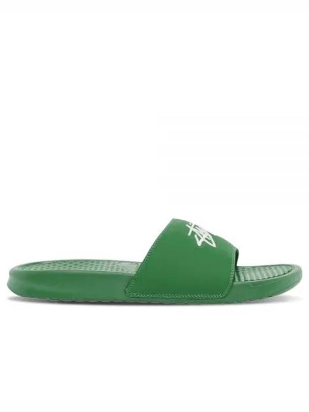 Embroidered Logo Slippers Fine Green - NIKE - BALAAN 2