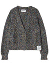 Nep Yarn Crop Cardigan Black - THE GREEN LAB - BALAAN 8